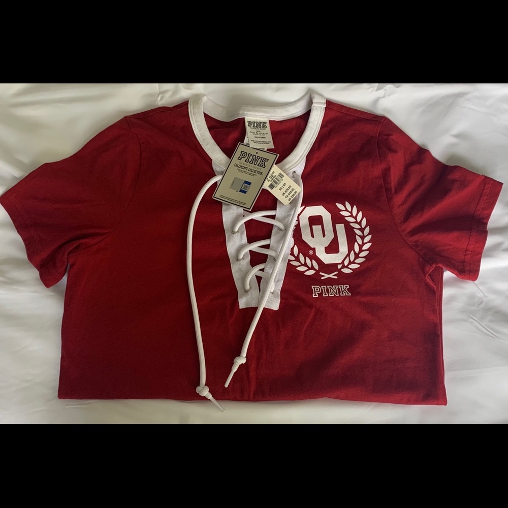PINK Victoria’s Secret Collegiate Oklahoma Top